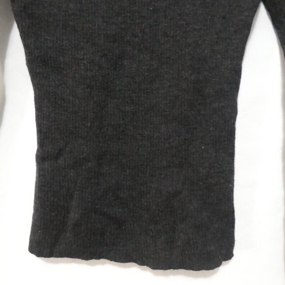 POLO SPORT - Sports Woman | medium | Charcoal Grey Ribbed Turtleneck Sweater - Picture 13 of 14